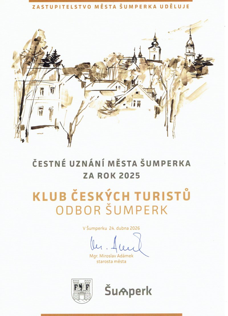 Ocenění pro KČT Šumperk