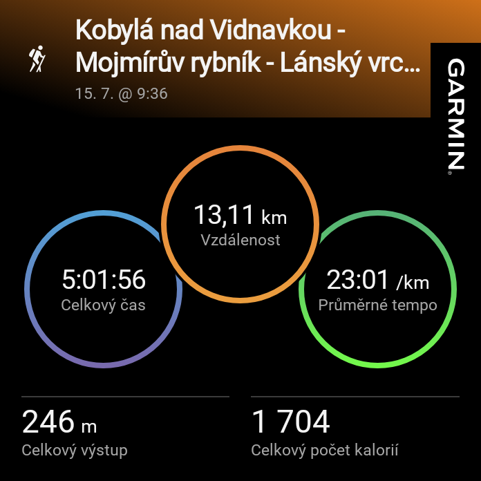 Kobylá nad Vidnavkou - Mojmírův rybník - Lánský vrch - Žulová