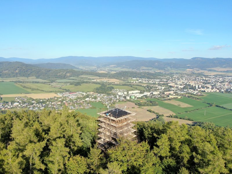 rozhledna na Háji - oprava