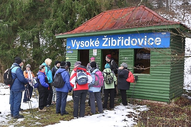 Z vycházky - Ke Žlebským vodopádům. Vedl Mirek Hruba, foto Pepa Horáček