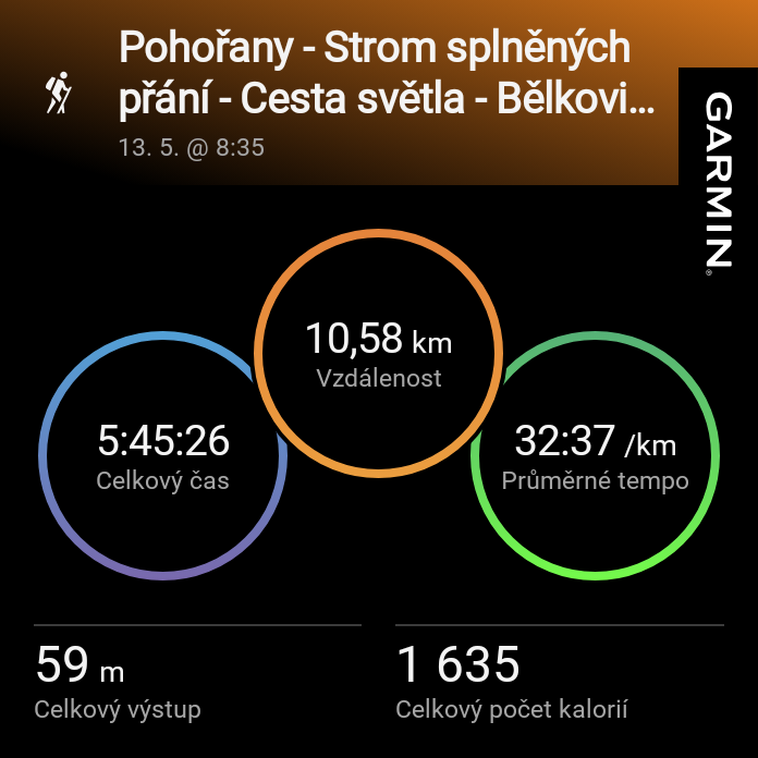 Pohořany - Strom splněných přání - Cesta světla - Bělkovice-Lašťany