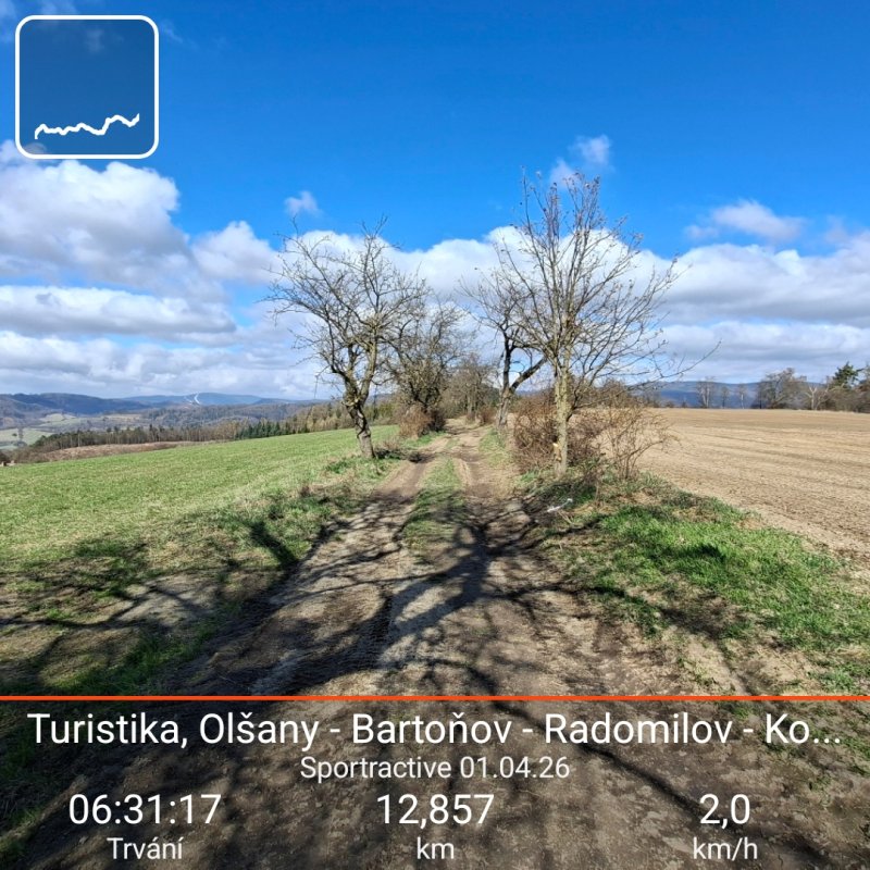 Olšany - Bartoňov - Radomilov - Kostelíček - Šumperk