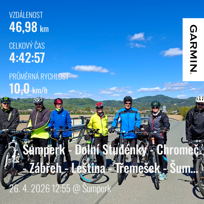 Šumperk - Dolní Studénky - Chromeč - Zábřeh - Leština - Třemešek - Šumperk