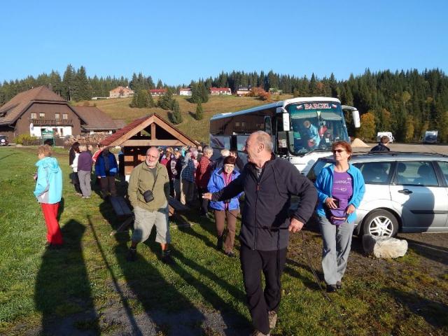 Z pětidenní turistické akce Šumava 27 .9. - 1. 10. 2017 . Vedla Slávka Krejčí, foto S,Krejčí, A.Flašarová, V.Vidrmanová a P.Blaha. Den 3. Modrava , Rechle (Hradlový most)– Antýgl bus, - Turnerov