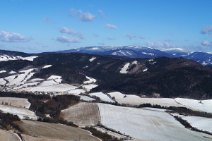 Báječná viditelnost nabídla pohled na panoráma Jeseníků.