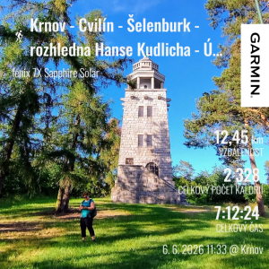 Krnov - Cvilín - zřícenina hradu Šelenburk - rozhledna Hanse Kudlicha - Úvalno