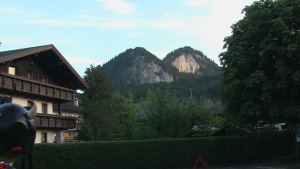 Město St.Gilgen na jezeře Wolfgangsee