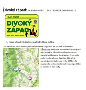 Maruška vyznačila Divoký západ katastru Starého Města pod Sň.