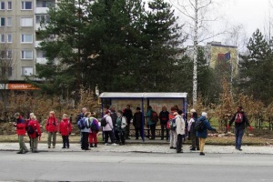 Turisti jsou nezmaři a vyhlídka špatného počasí je neodradí.