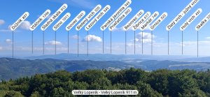 Vápenice - Mikulčin vrch - Malý Lopeník - Veľký Lopeník - Lopeník