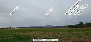 Rajhrad - Židlochovice - rozhledna Akátová věž - Blučina