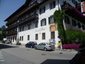 Město St.Gilgen na jezeře Wolfgangsee