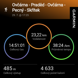 úplněk Ovčárna - Praděd - Ovčárna - Pecný - Skřítek