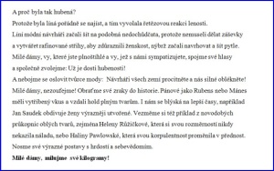 Projev Slávky Krejčí na oslavách MDŽ 2010 - 2.část