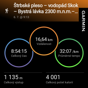 Štrbské pleso – vodopád Skok – Bystrá lávka 2300 m.n.m. – Solisko