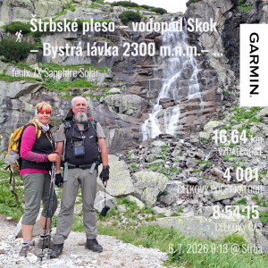 Štrbské pleso – vodopád Skok – Bystrá lávka 2300 m.n.m. – Solisko