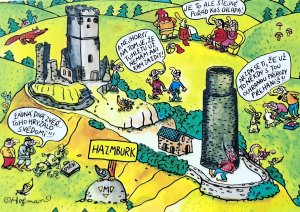 Klapý - hrad Hazmburk - Libochovice