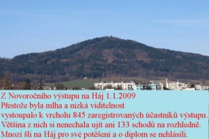 Novoroční výstup na Háj  -  foto Vojta