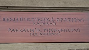 Rajhrad – Památník písemnictví na Moravě