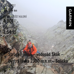 Štrbské pleso – vodopád Skok – Bystrá lávka 2300 m.n.m. – Solisko