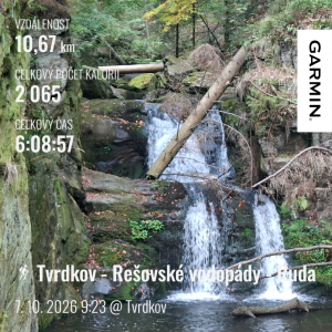 Tvrdkov - Rešovské vodopády - Ruda
