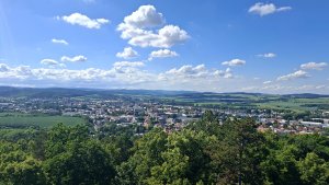 Krnov - Cvilín - zřícenina hradu Šelenburk - rozhledna Hanse Kudlicha - Úvalno