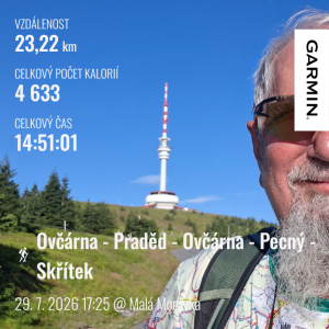 úplněk Ovčárna - Praděd - Ovčárna - Pecný - Skřítek